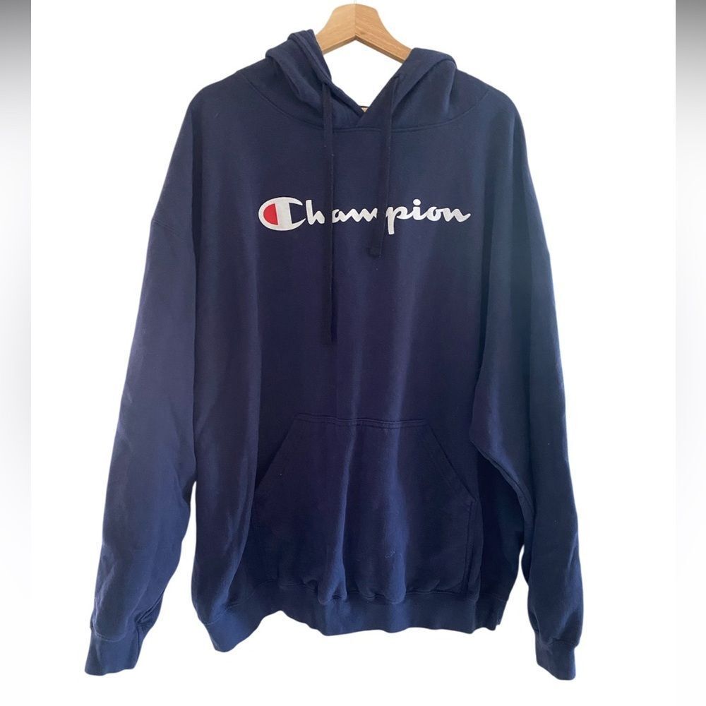 Champion Men's Navy Hoodie 3XL